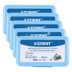 AZDENT Dental Ortho Non-Conv 1st Molar Bondable Monoblock Roth 0.022 Buccal Tube