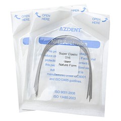 AZDENT Dental Orthodontic Arch Wire Super Elastic Niti Round Natural Nature Form