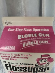 Gold Medal Flossugar Wacky Bubble Gum Cotton Candy Mix 3.25lb Sealed