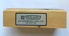 WELDON 60 DB 6 PC 60 DEG ZERO FLUTE COUNTERSINK & DEBURRING SET – USA