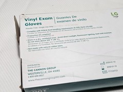 Sanek Vinyl Exam Gloves Large Clear Powder Free (3-Boxes, 300ct)