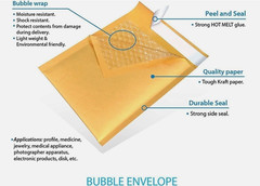250 #0 6×10 Kraft Paper Padded Bubble Envelopes Mailers Shipping Case 6”x10”..