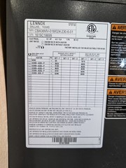 NEW Lennox 14HPX-024 Air Conditioner 2 Ton With CBA38MV Air Handler, 410A, 230V