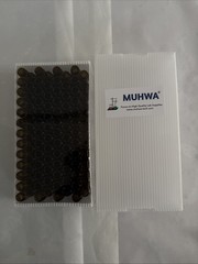 MUHWA 4ml Amber HPLC Vials Black Screw Cap With Hole 2X 100 PCs-Brand New-US