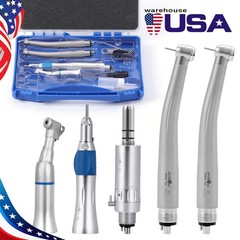 1 Set Estilo Dental 4 Agujero Alta y Baja Velocidad /Kit de Pieza de Mano de