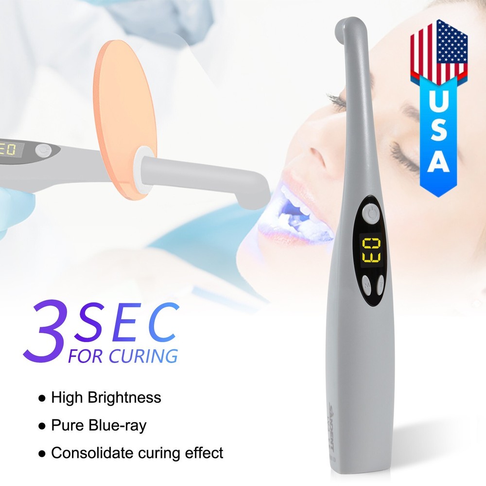 Dental LED Curing Light Cure Lamp Wireless Resin Cure Woodpecker Style SA