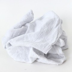 Bulk Lot of 100 White Shop Towels 12″ x 14″ Cleaning Rags Homes Cars Reusable