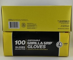 Grease Monkey Heavy Duty Disposable Nitrile Gloves, 100ct, 6Mil, Size Large Blue