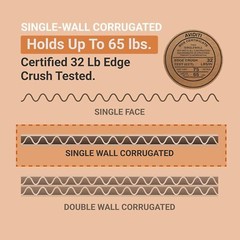 12 x 9 x 6 Shipping Boxes Moving Boxes Corrugated Kraft 25/Bundle 25/Pack