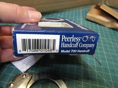 1 set – Peerless Model 700C Standard Nickel Handcuff (PEE4710) Cuffs NEW in Box