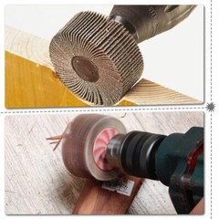 5PCS Drill Flap Wheel Sander 1-1/2x1x1/4″Flapper Sanding Grinding 40 80 120 Grit