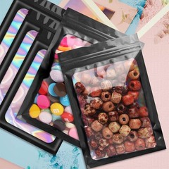 Holographic Mylar Bags Smell Proof Food Storage Zip Seal Foil Pouch Candy Bag