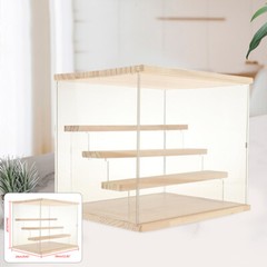 4-Tier Large Acrylic Display Case Dustproof Box for Collectibles Action Figures