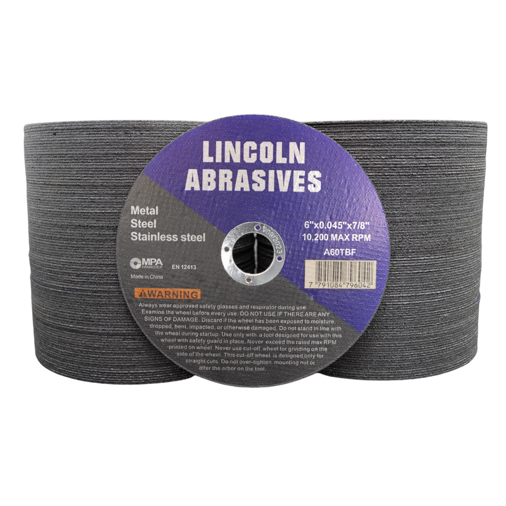 200 Pack 6″ x .045″ x 7/8″ Cut-off Wheels Cutting Discs Stainless Steel & Metal