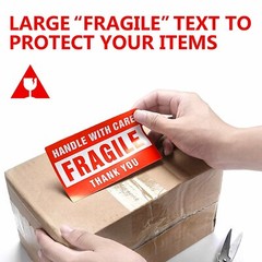 Fragile Stickers 1 Roll 500 2×3 Fragile Label Sticker Handle With Care Mailing