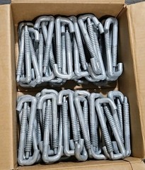 (Box of 100) PPC 40-43007 Galvanized Steel J Drive Hook 7/16″ x 4-3/4″ FREE SHIP