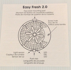 Fresh Products Easy Fresh 2.0 Air Freshener Dispenser Base Only White EFCABPE-A1