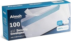 Security Tinted Self-Seal Envelopes Size 4-1/8 X 9-1/2 Inches-24 LB – 100pcs