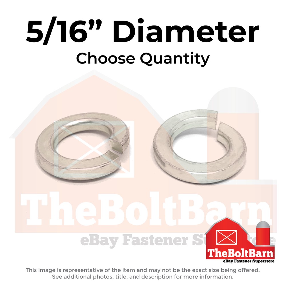 5/16″ Stainless Steel Split Lock Washers (Choose Qty)