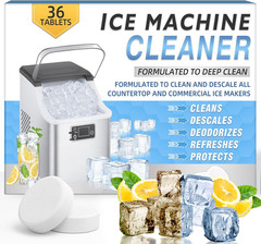 Ice Machine Cleaner Tablets Descaler (36 Pack) – Portable Ice Maker Cleaner, Nic
