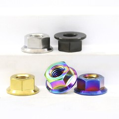 Titanium Nut Flange Hex Nuts for Bike Motorcycle Car M5 M6 M8 M10 M12 M14 M16