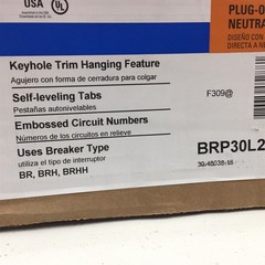 Eaton BRP30L200 Indoor Main Lug Loadcenter 200A 30SP 60C 1PH 3W 120/240V