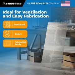 Perforated Stainless Steel Sheet 2′ x 2′ – Perforated Sheet – 20 GA. – Sandbaggy