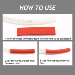 Heat Shrink Tubing 1 – 50mm Cable Heatshrink Sleeving Car 2:1 Ratio Purple