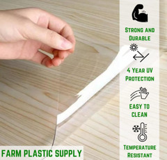 Farm Plastic Supply Clear Vinyl Sheeting 15 Mil 4’6″ x 50