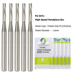 Wave Dental Carbide Bur FG330 Round 1/4 2 4 6 8 557 Friction Grip High Speed Bur