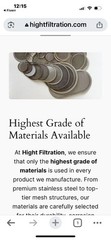 Stainless Steel 304 wire cloth disc 1″ Dia 20X20 mesh (100 pack)