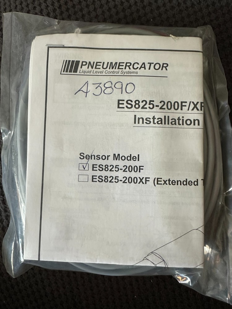 PNEUMERCATOR ES825-200F LEAK SENSOR *NEW-SEALED*
