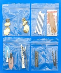 4×4 Bags 2-Compartment Poly Clear Center Split Divider Middle 4″ Reclosable 1…