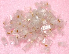 AMP 5-554739-3 MODULAR / ETHERNET CONNECTORS 26-28 AWG BOX OF 100pcs NEW!