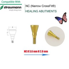 5Pcs Dental Healing Abutment & Closure Cap Fit Straumann BL/BLT NC RC Bone Level