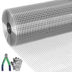 Hardware Cloth 1/2″ 48in x 50ft 19 Ga Wire Mesh Roll Chicken Wire Fencing US New