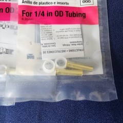 Lot of 9 Everbilt A8 1/4 & Proline CP-8NL 1/4 Brass Sleeve & Insert Fittings