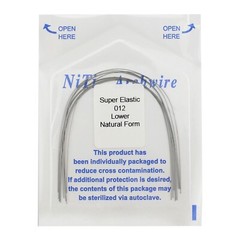 100PCS Dental Orthodontic Niti Arch Wire Rectangular Round Natural Upper Lower