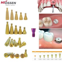US 5P/k Dental Healing Abutment & Closure Cap Fit Nobel Straumann Hiossen Osstem