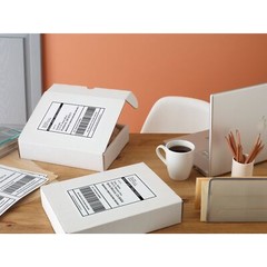 1000 Shipping Labels 8.5×5.5 Half Sheet Rounded Corner Self Adhesive 2 Per Sheet