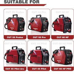 ARCCAPTAIN AG60 Plasma Cutter Torch Consumables Kit for CUT 60HF CUT55 PRO 24PCS