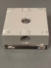 CASE OF 10 Thomas & Betts / Red Dot 2-Gang 3-Hole 3/4″ Outlet Boxes 2IH3-2