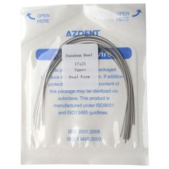 Dental Orthodontic Stainless Steel Arch Wires Rectangular Ovoid Form FDA