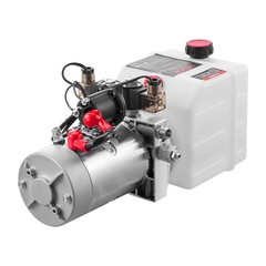 VEVOR 4 Quart Hydraulic Power Unit DC 12V Double Acting Hydraulic Pump White