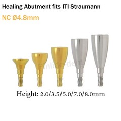 Dental Healing Abutment Caps NC/RC Cover Screw fits ITI Straumann BL/BLT