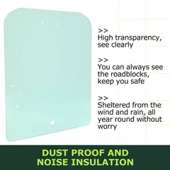 New Clear Door Glass For V1311-34522 Fit Kubota Skid Steer SSV-65 SSV-75 Models