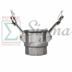 Sigma 2″ IN Aluminum Type D Camlock Groove Hose Fitting Female Coupler x NPT