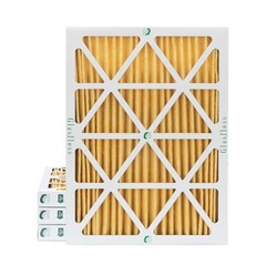 16x20x2 MERV 11 Pleated Air Filters by Glasfloss. 4 Pack. Made in USA.