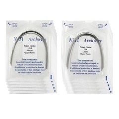 100pcs Dental Orthodontic Arch Wire Niti Stainless Steel Round Rectangular Ovoid