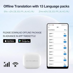 Timekettle M3 Earbuds 3-in-1 Language Translation No Subscription – White Color